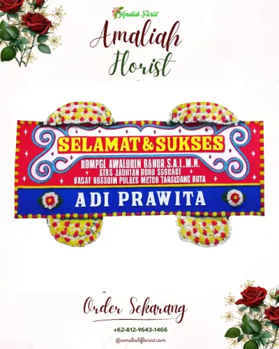 Karangan Bunga Ucapan Selamat di Afa Afa